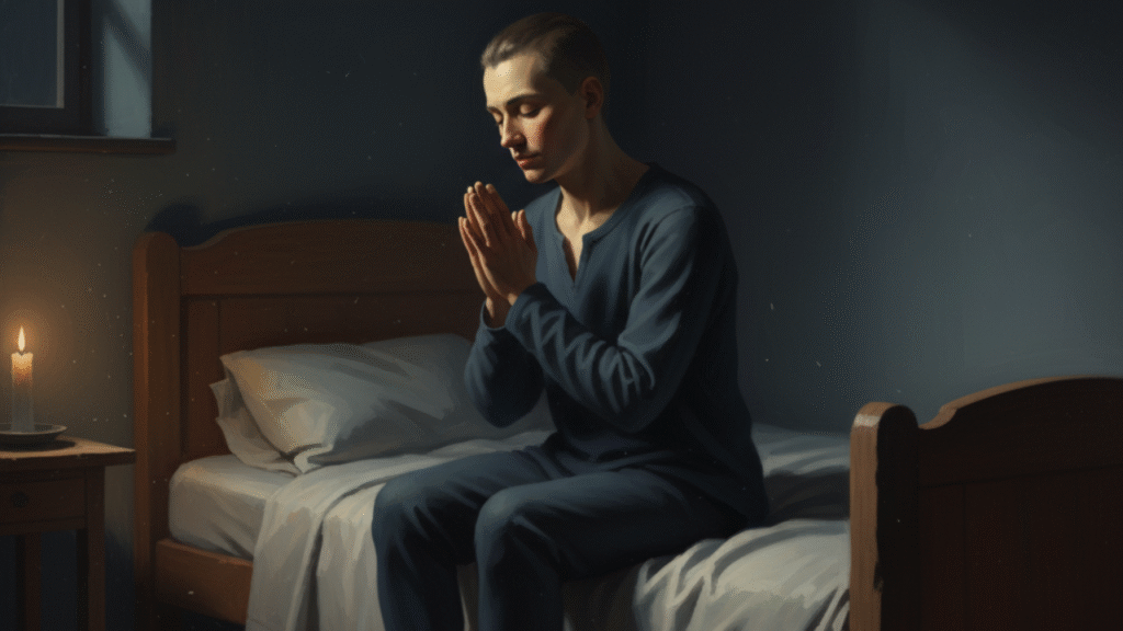 Quietude e meditação no leito Salmo 4